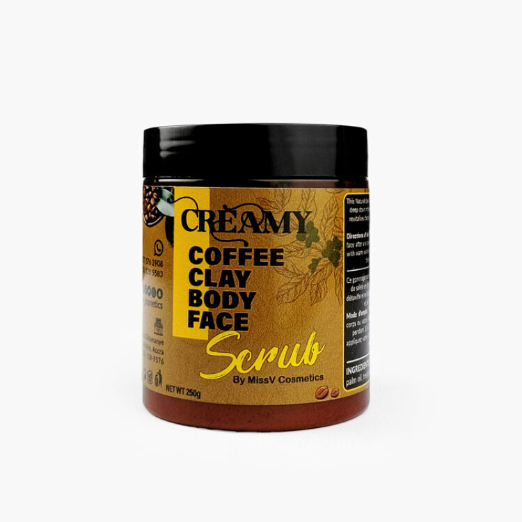 Creamy Coffee Clay Body Face Scrub